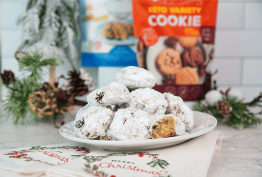 Candied Pecan Snowball Cookies