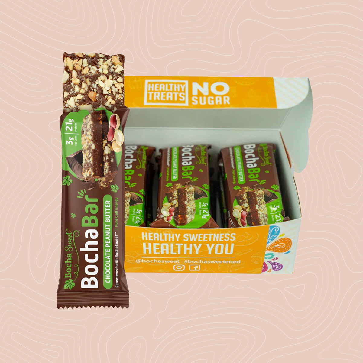 Dark Chocolate + Peanut Butter Seedbar (12 bars per pack