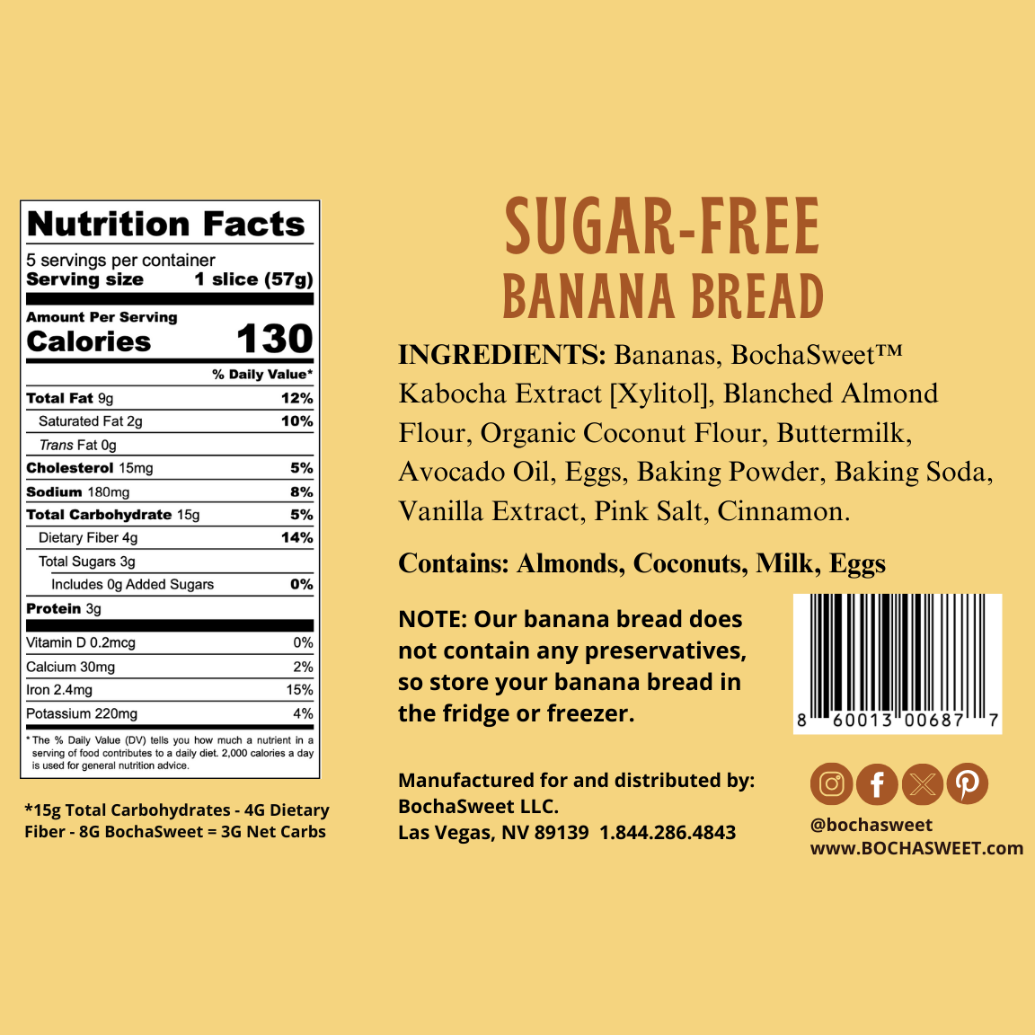 SUGAR-FREE BANANA BREAD & 30 ASSORTED COOKIES BUNDLE