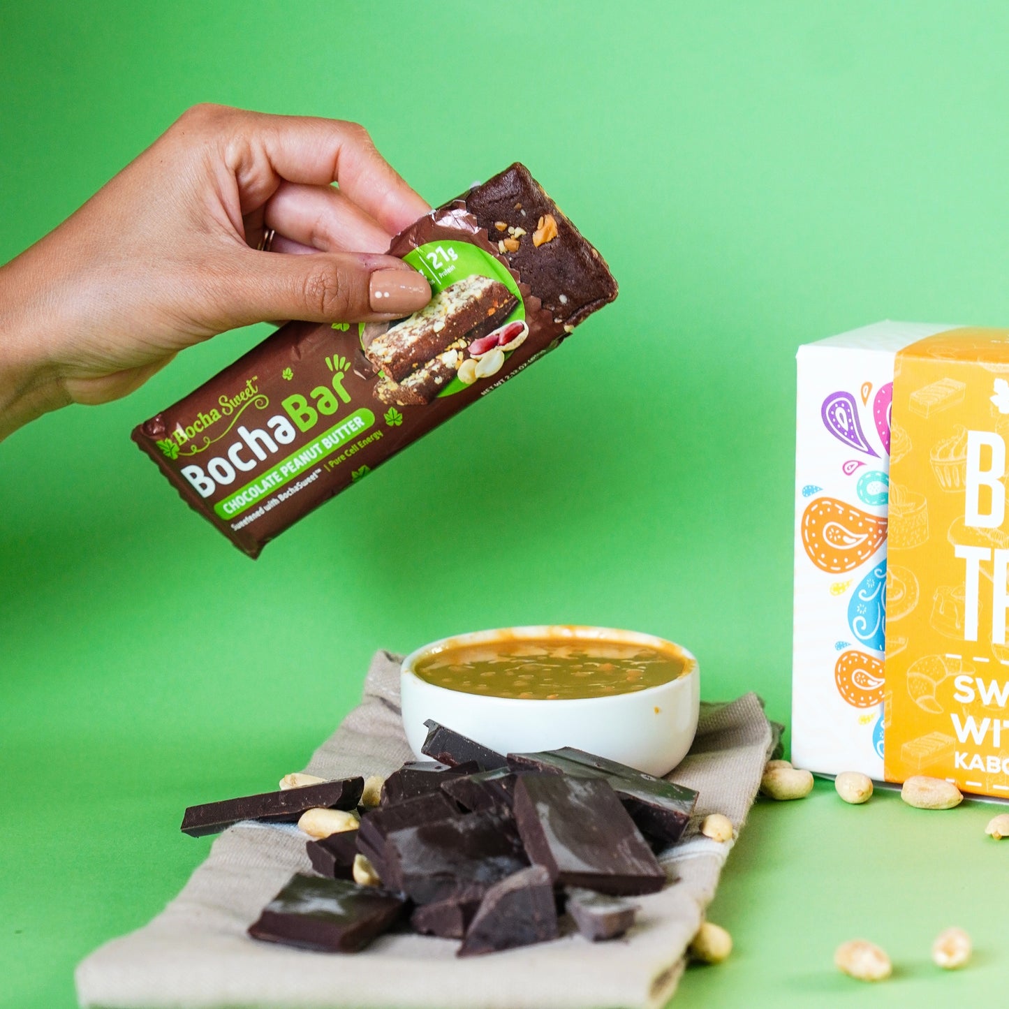 BOCHABAR - CHOCOLATE PEANUT BUTTER (BOX OF 12)