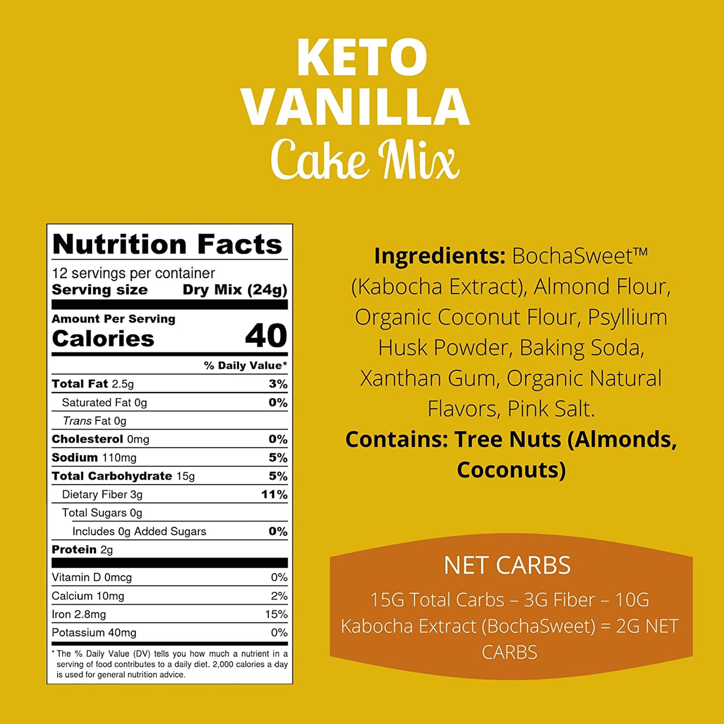 KETO VANILLA CAKE MIX