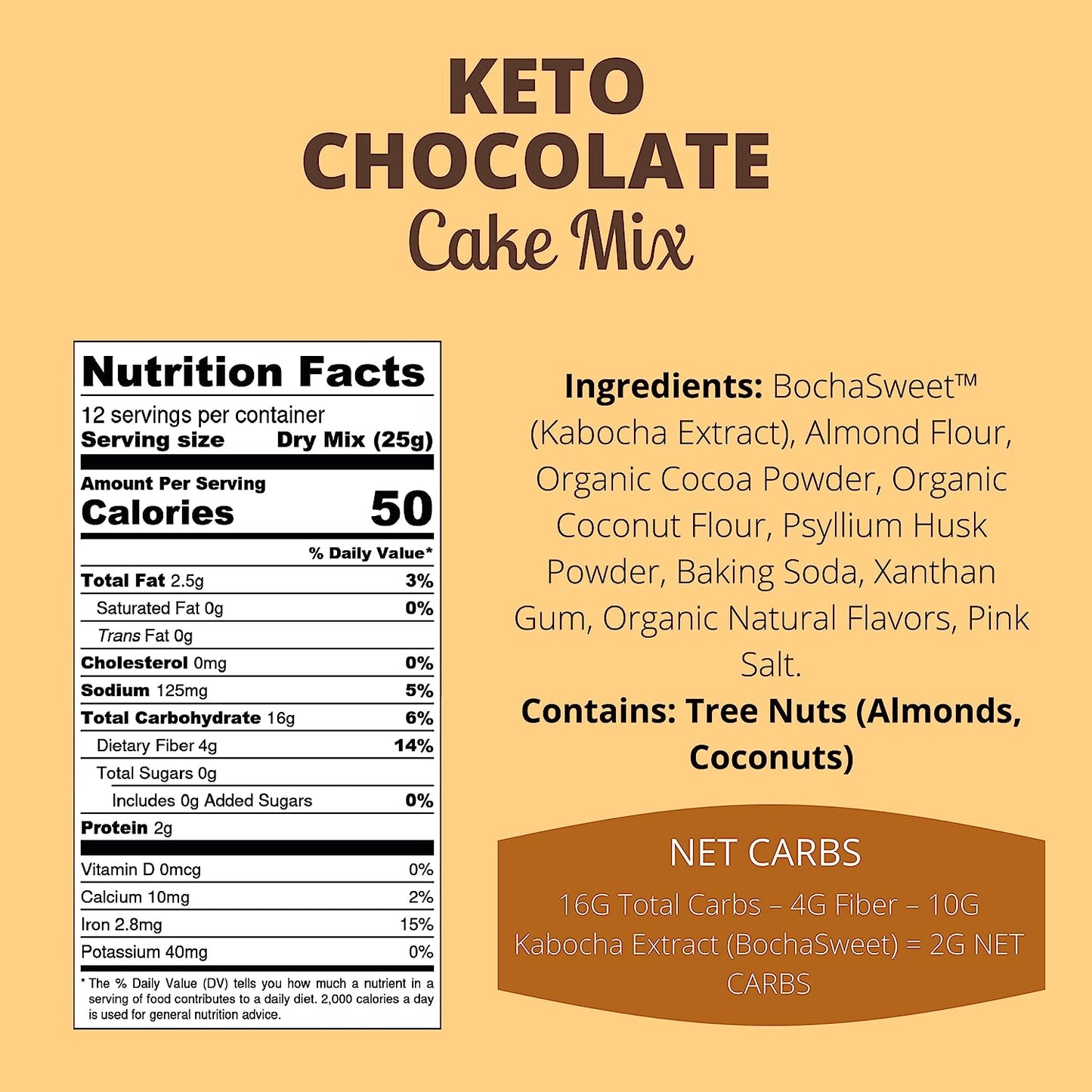 KETO CHOCOLATE CAKE MIX