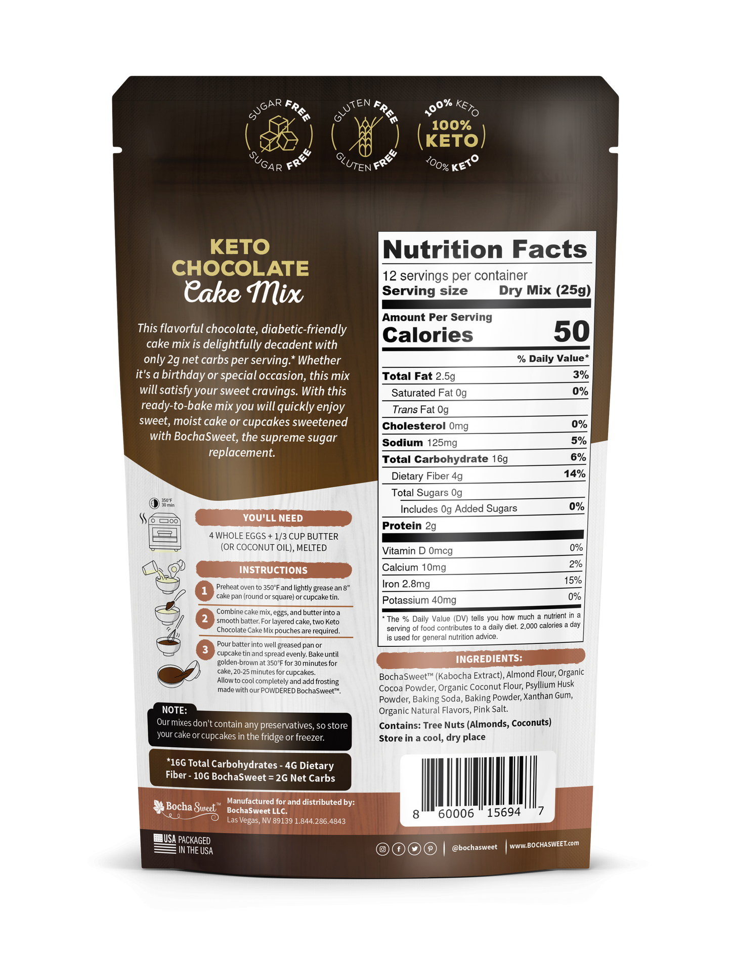 KETO CHOCOLATE CAKE MIX