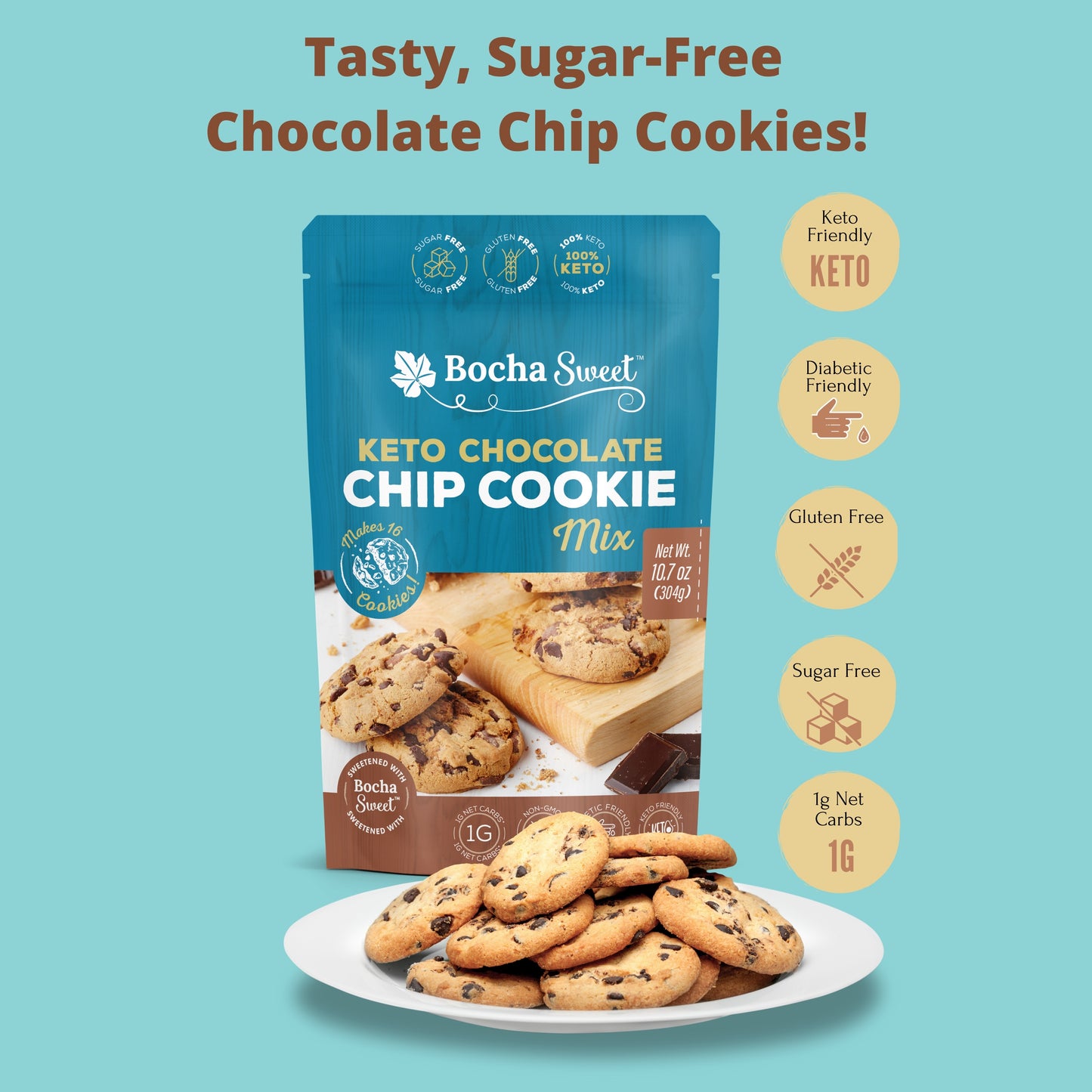 KETO CHOCOLATE CHIP COOKIE MIX