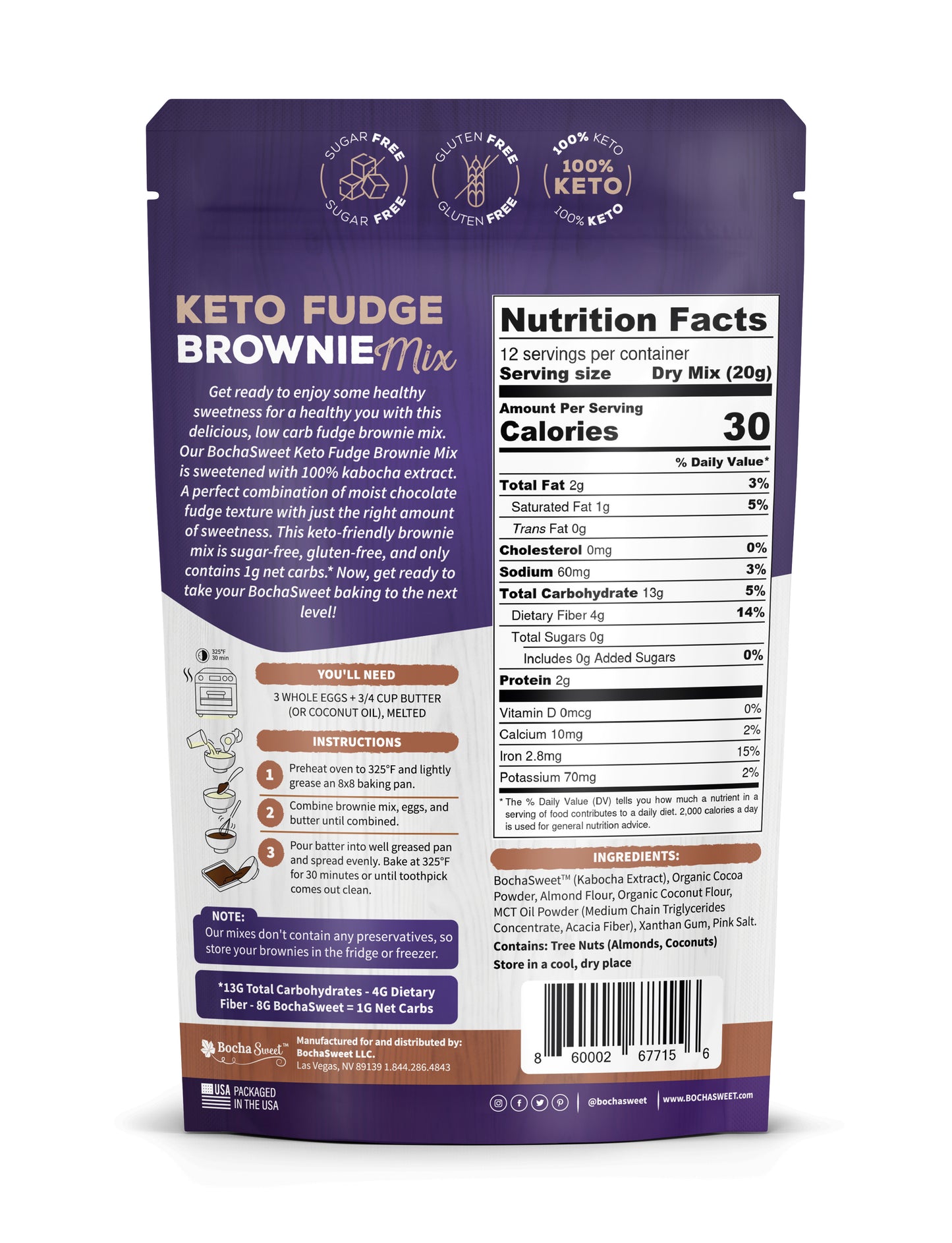 KETO FUDGE BROWNIE MIX