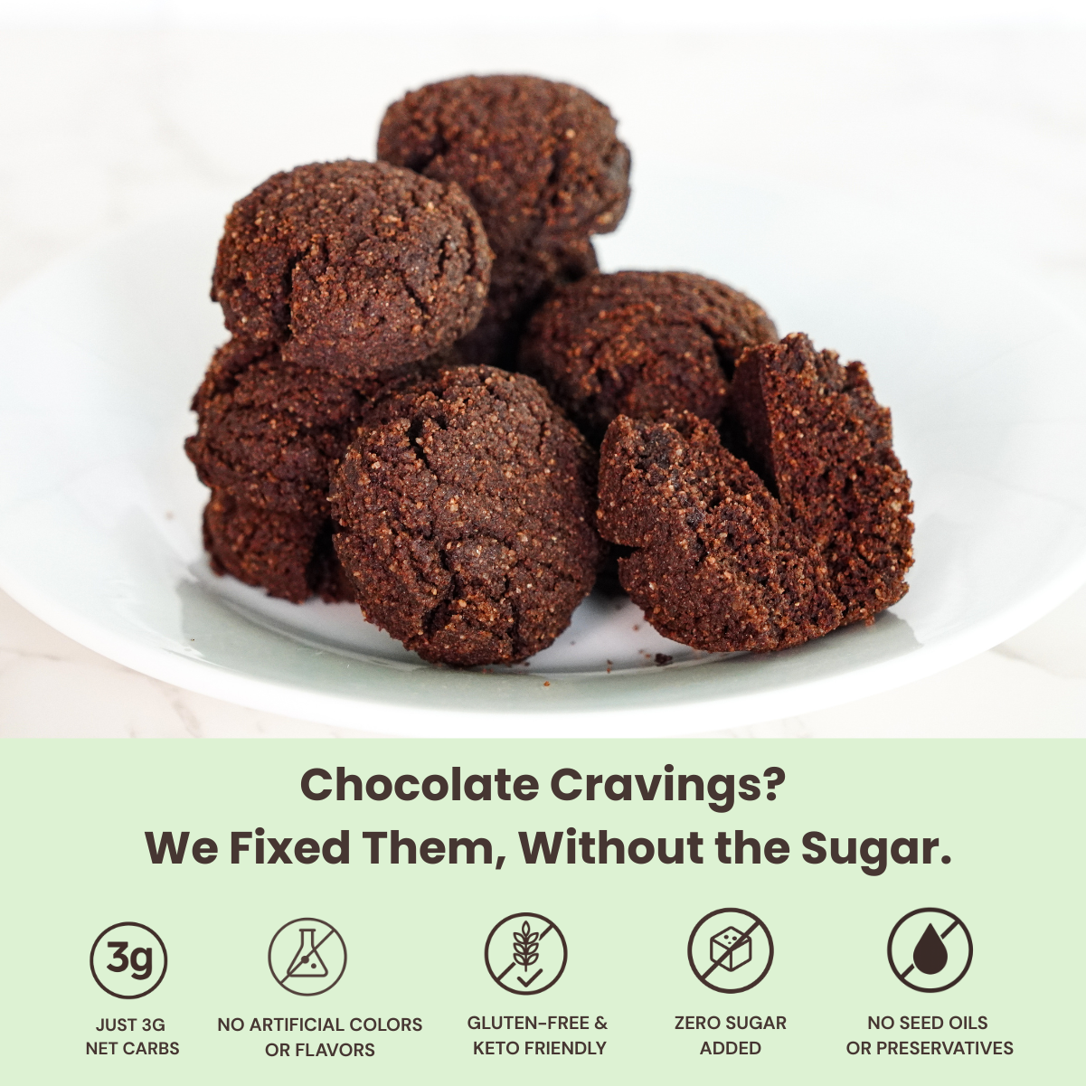 Chocolate Cravings, we fixed them without the sugar infographic