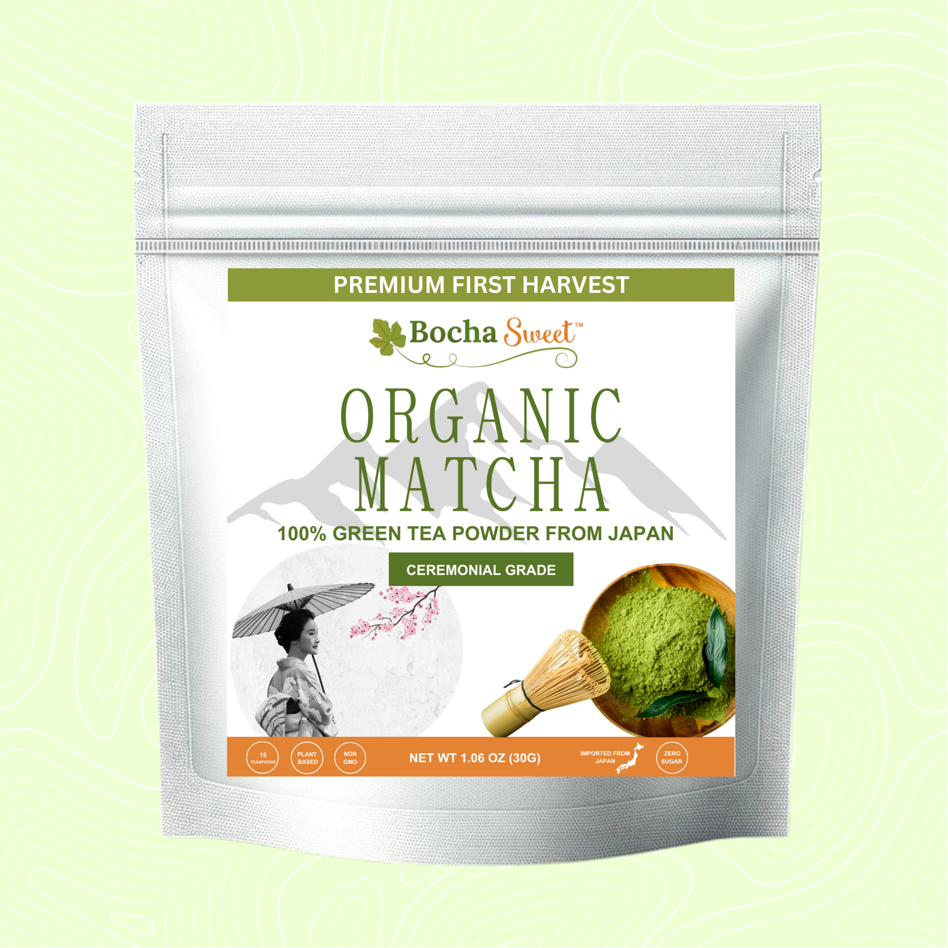 Organic Premium Ceremonial Grade Matcha tea 30g - IRO