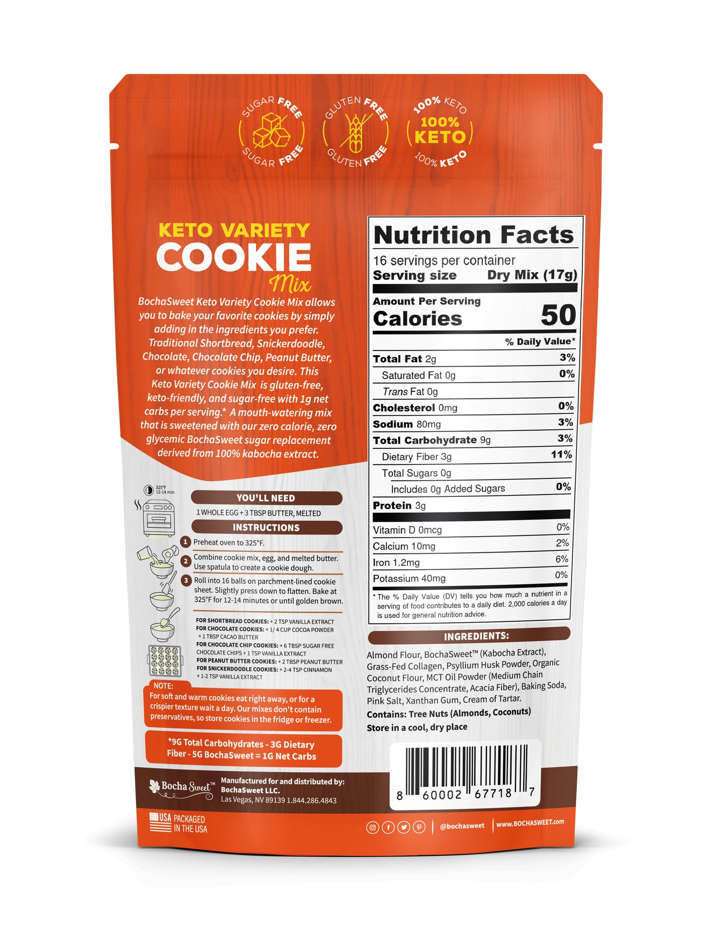 Keto Variety Soft-Baked Cookie Mix