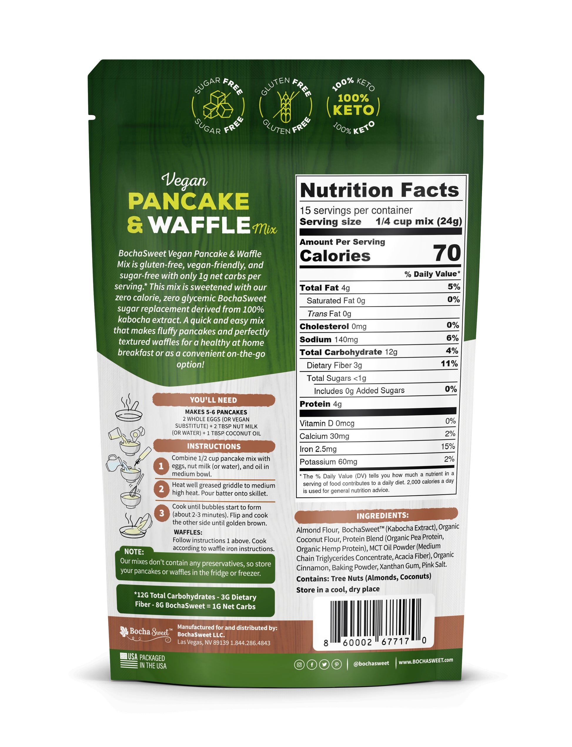 Vegan Pancake Mix Nutrition Facts