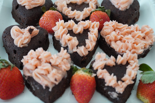 Heart Shaped Keto Fudge Brownies