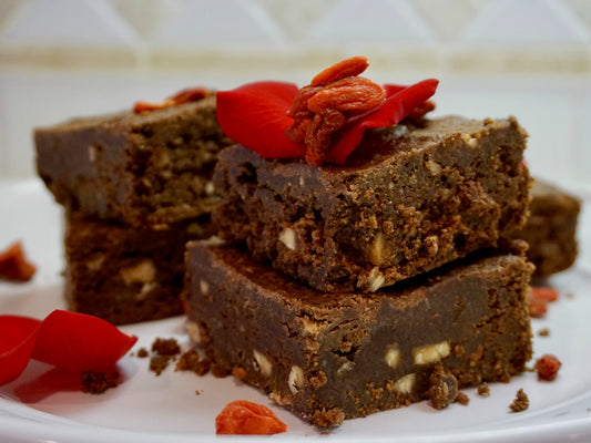 Goji Berry Valentine's Day Brownies