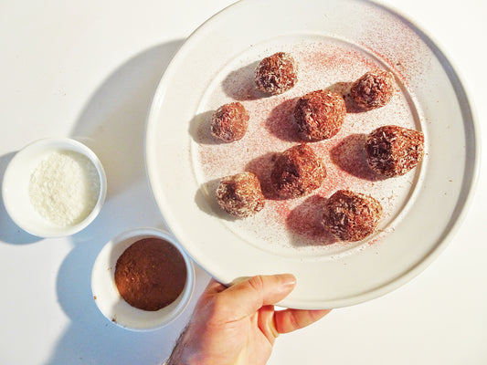 Keto Beet Chocolate Truffles