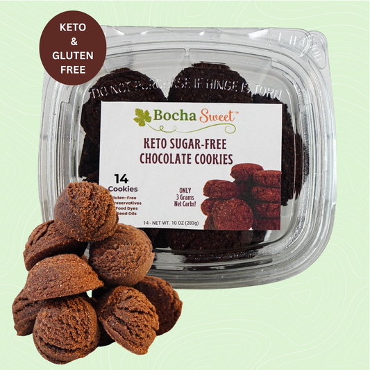 14 KETO CHOCOLATE COOKIES (GLUTEN FREE - 10 OZ)
