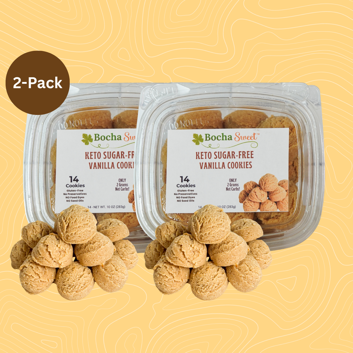 14 KETO VANILLA COOKIES (GLUTEN FREE - 10 OZ)
