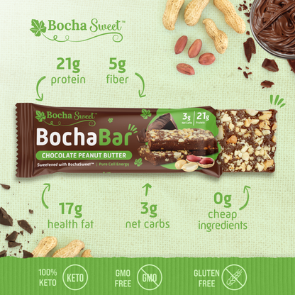 BOCHABAR - CHOCOLATE PEANUT BUTTER (BOX OF 12)