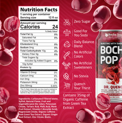 Dr Quench nutrition facts