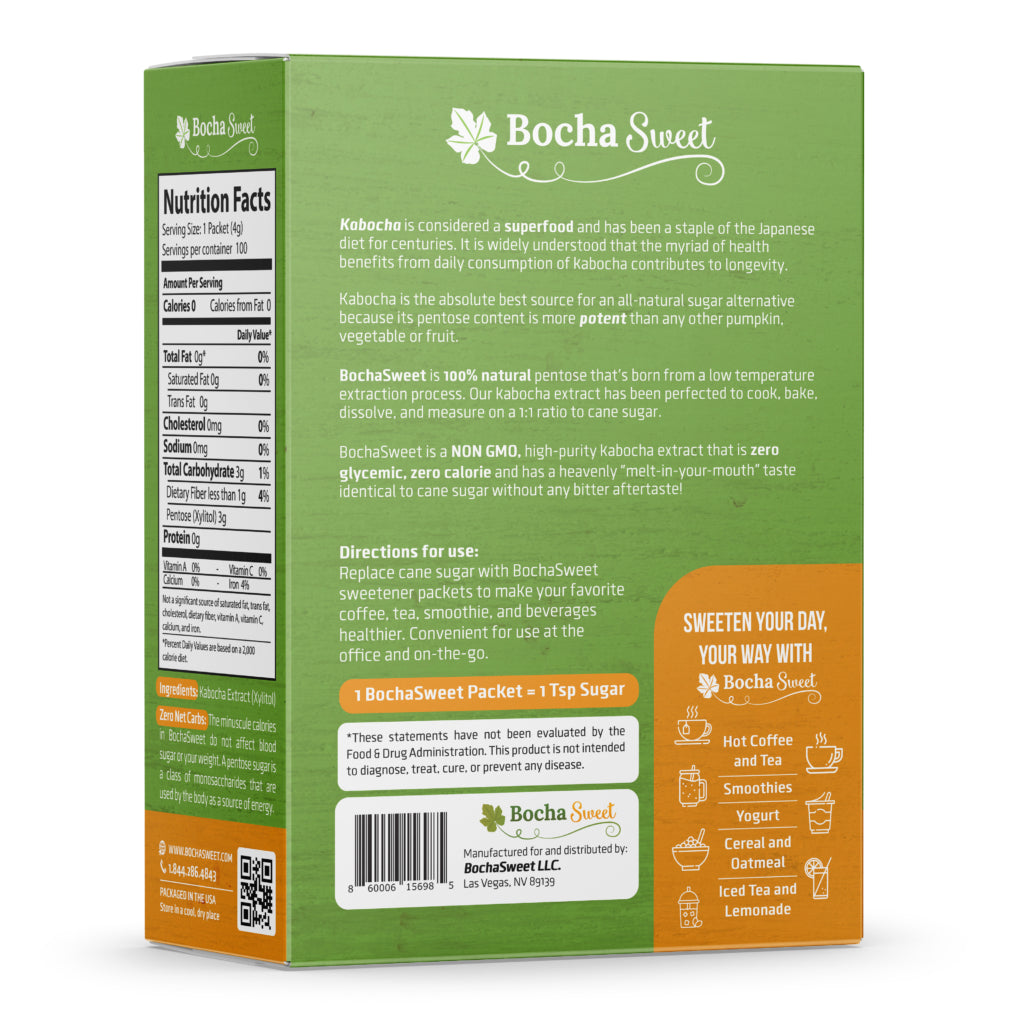BochaSweet™ Granular Sweetener Packets