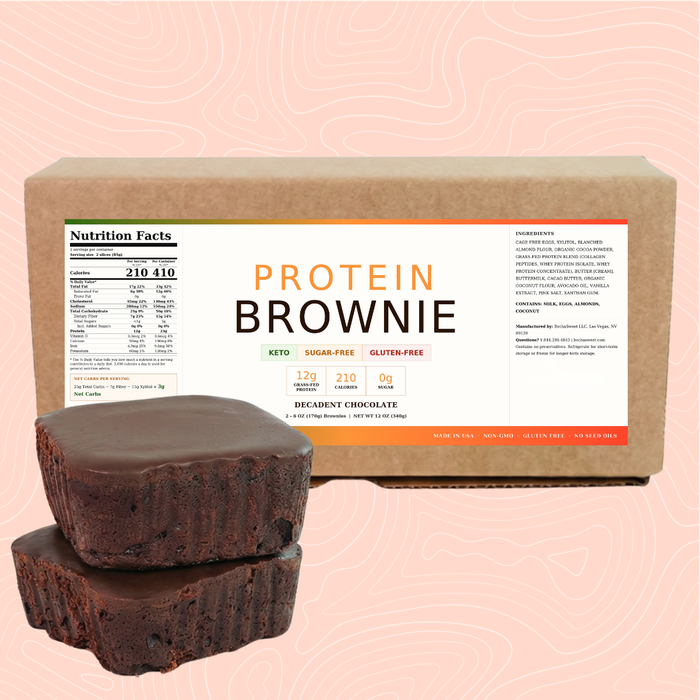 DECADENT CHOCOLATE PROTEIN BROWNIES