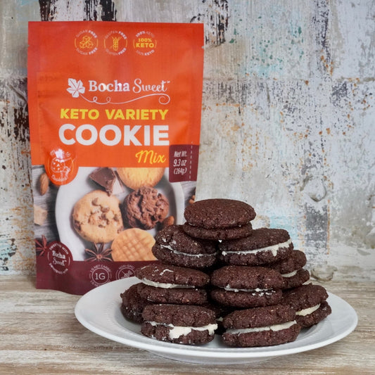 KETO OREO COOKIE MIX (WITH FROSTING)