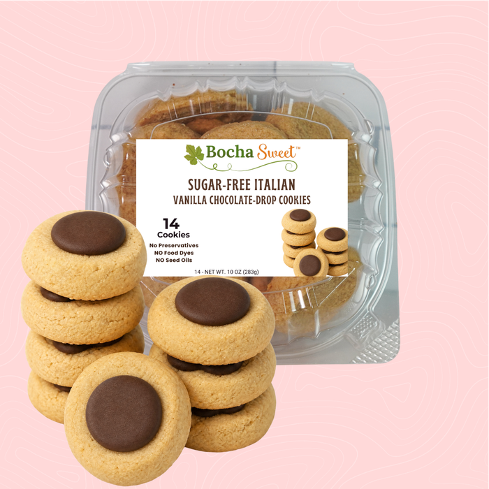 14 SUGAR-FREE ITALIAN VANILLA CHOCOLATE-DROP COOKIES (10 OZ)