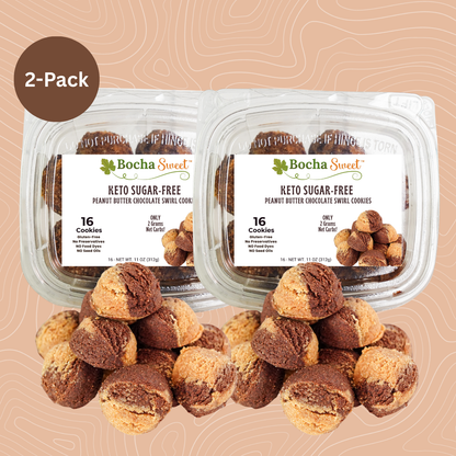 Keto Penut Butter Chocolate Swirl 2 Pack
