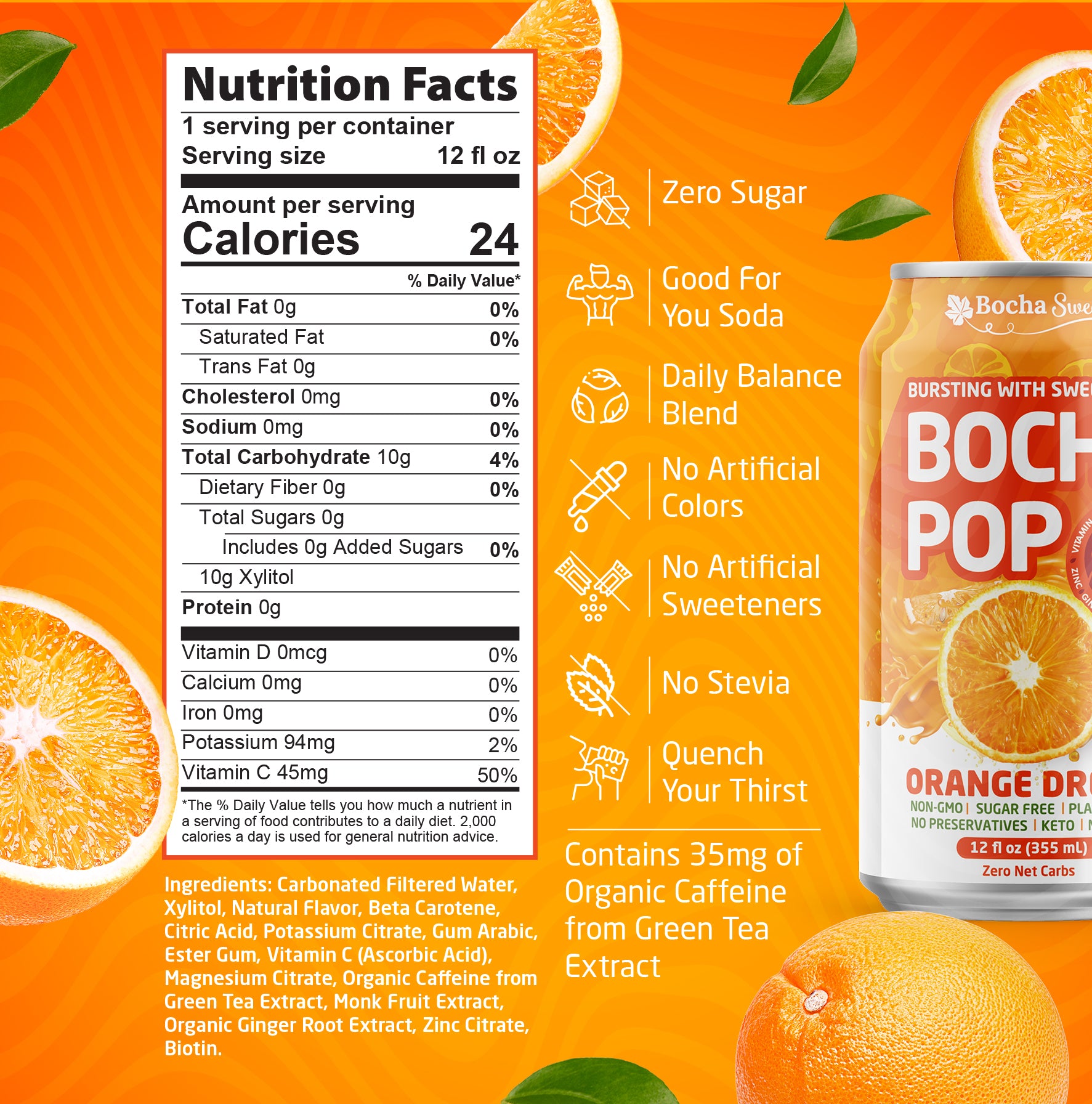 Orange Dream Nutrition Facts