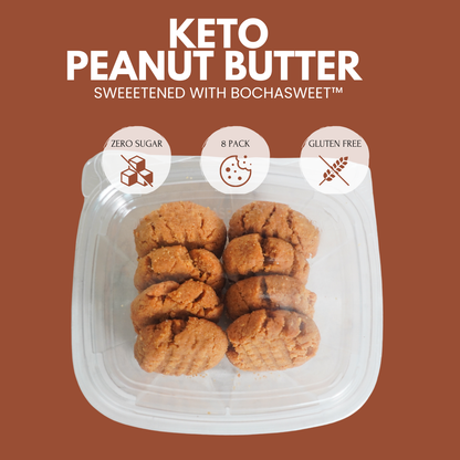 KETO PEANUT BUTTER COOKIES - 8 PACK