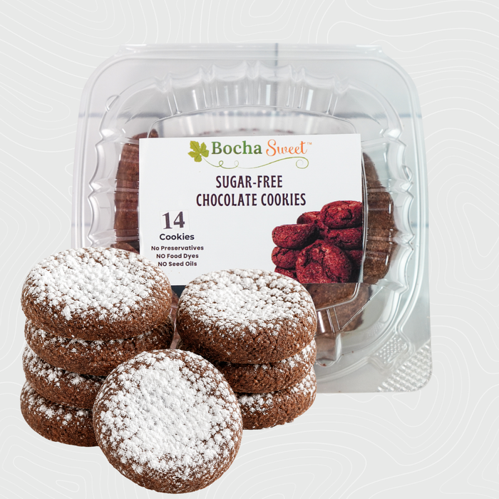 14 POWDERED SUGAR-FREE CHOCOLATE COOKIES (10 OZ)