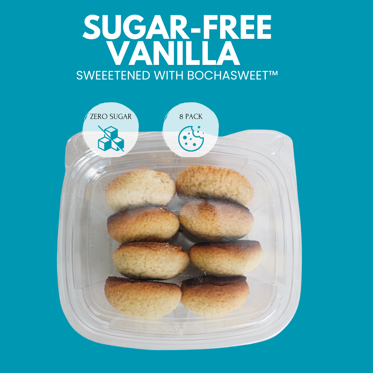 SUGAR-FREE VANILLA COOKIES - 8 PACK